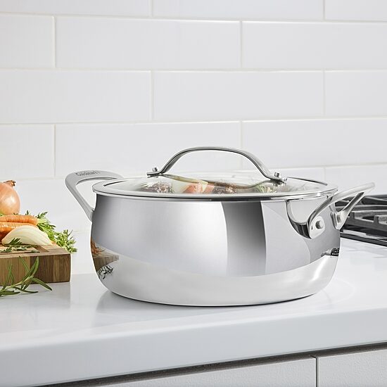 Cuisinart PureClad Tri-Ply Stainless Steel 4.5-qt. Dutch Oven