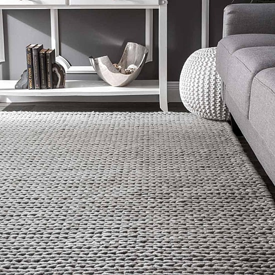 nuLoom Hand Woven Chunky Woolen Cable Rug
