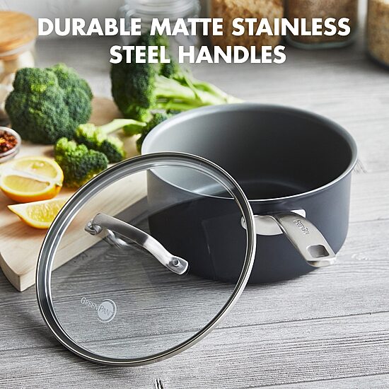 GreenPan Chatham Hard Anodized Ceramic Non-Stick 3-qt. Sauce Pan