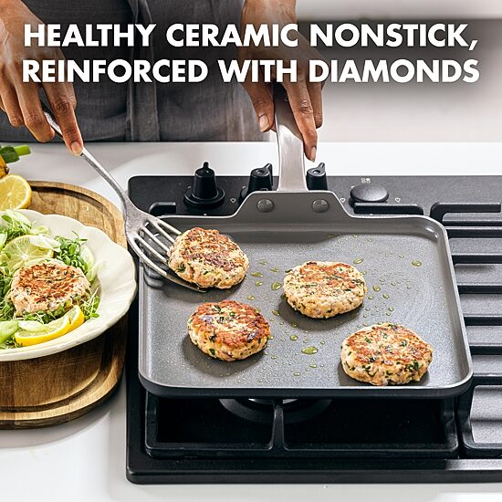 GreenPan Chatham Hard Anodized Ceramic Non-Stick 11" Griddle