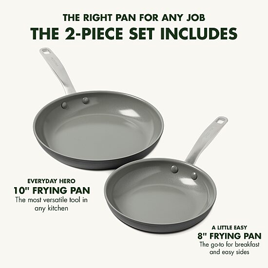 GreenPan Chatham Hard Anodized Ceramic Non-Stick 2-pc. Frying Pan