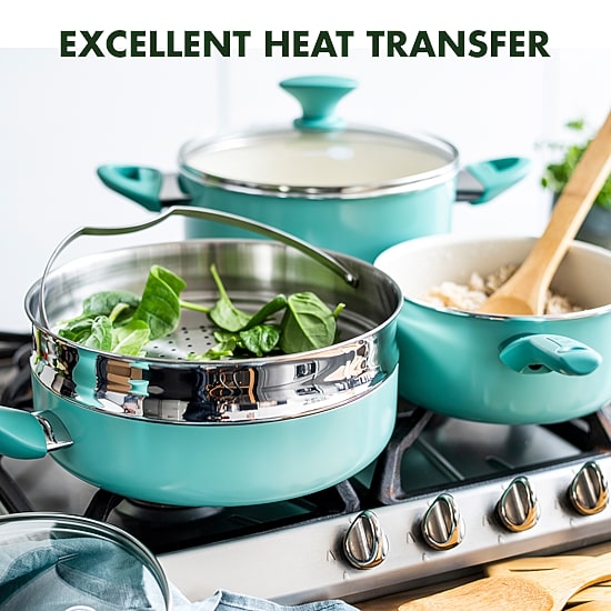 GreenPan Rio Healthy Ceramic Non-Stick 16-pc. Cookware Set