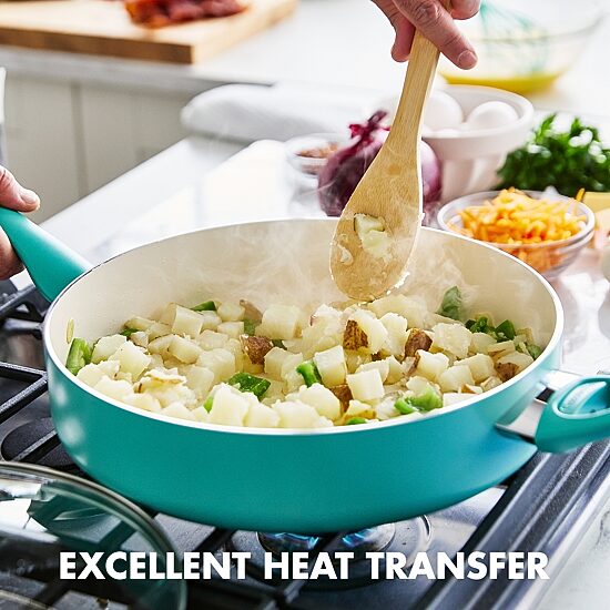 GreenPan Rio Ceramic Non-Stick 5-qt. Saute Pan