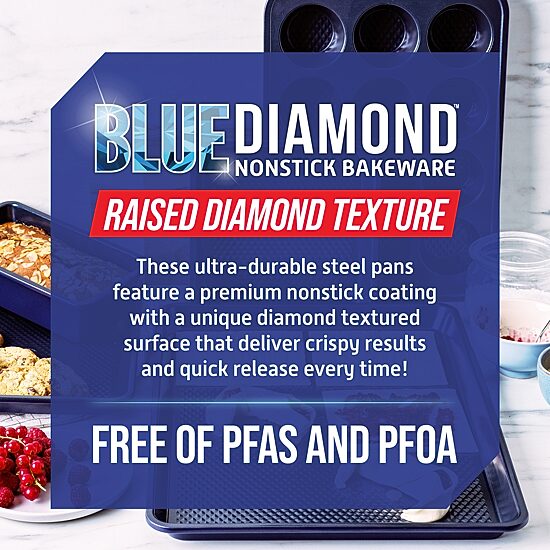 Blue Diamond 2-pc. Non-Stick 13X18" Cookie Sheet