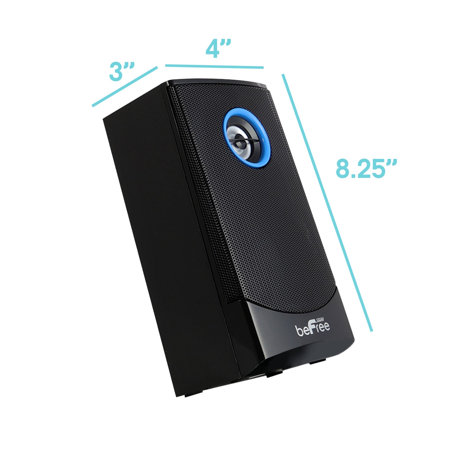 beFree Sound 5.1 Channel Surround Sound Bluetooth Speaker System in Black