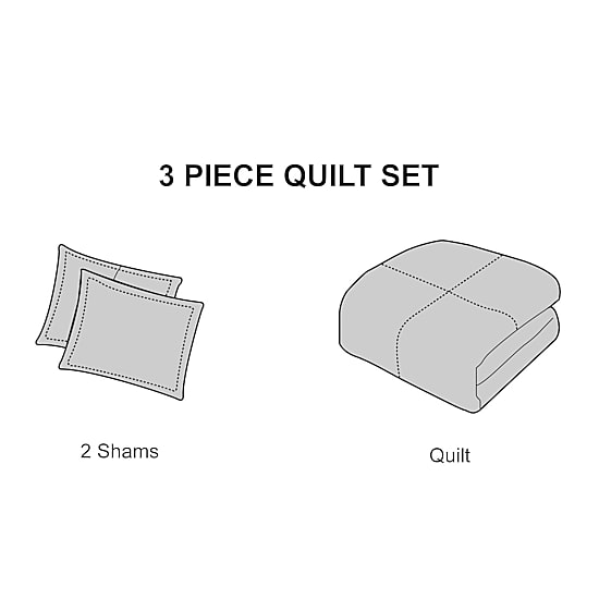 Stratford Park Ursula 3pc Quilt Set