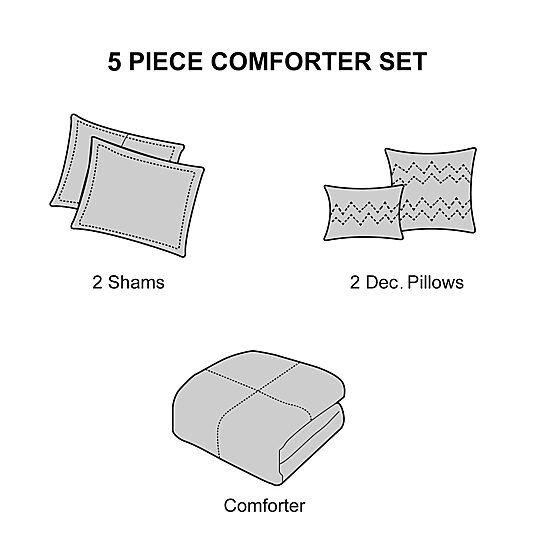 Stratford Park Talia 5-pc. Midweight Comforter Set