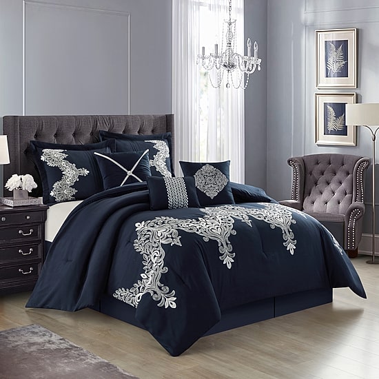 Stratford Park Vania 7pc Midweight Comforter Set