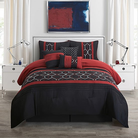 Stratford Park Chasey 7pc Midweight Comforter Set