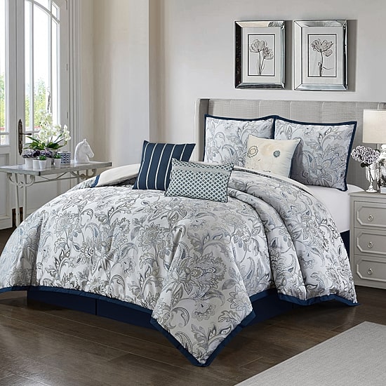 Stratford Park Isla 7pc Midweight Comforter Set