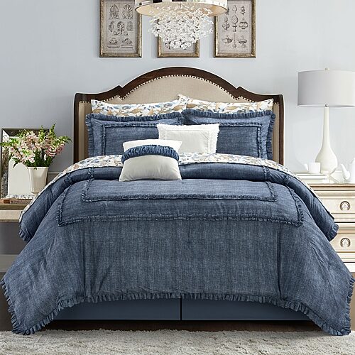 Stratford Park Arthur 10-pc. Complete Bedding Set with Sheets, One Size, Blue