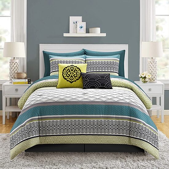 Stratford Park Eva 10pc. Midweight Comforter Set