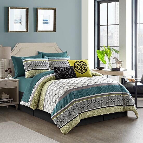 Stratford Park Eva 10pc. Midweight Comforter Set