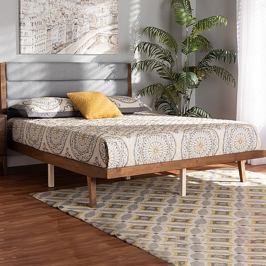Jarlan Upholstered Rectangle Bed