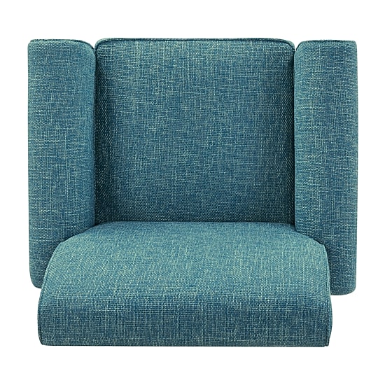 Jean Traditional Rolled Arm Accent Chair with Pewter Nailheads in Tweed