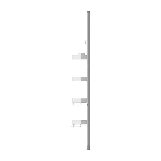 Sharper Image SpaStudio Hook Modular Shower Caddy Adjustable 4 Tier Design with Customizable Fit and Storage