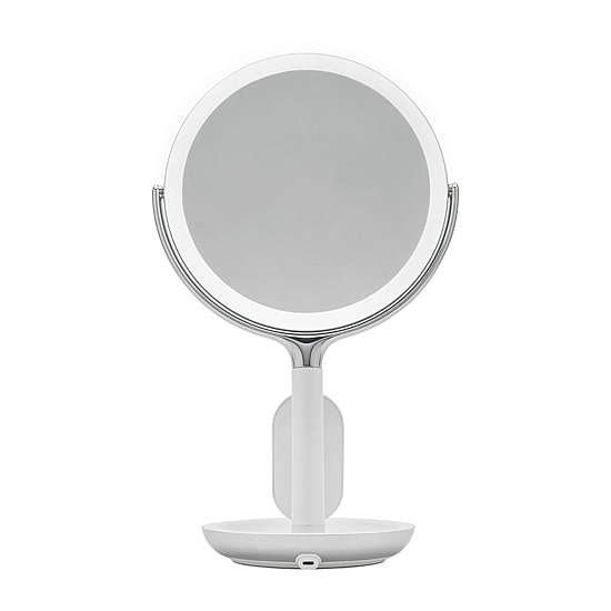 Sharper Image SpaStudio Vanity 8-Inch Mirror With Qi Wireless Charging