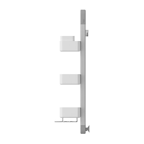Sharper Image SpaStudio Hook Modular Hanging Shower Caddy Adjustable 3 Tier Design with Customizable Fit and Storage