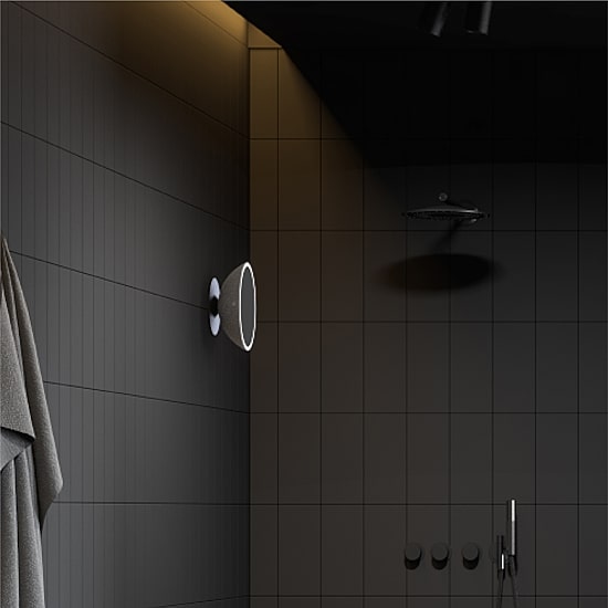 Sharper Image SpaStudio Waterproof Fogless Shower Mirror Bluetooth Speaker