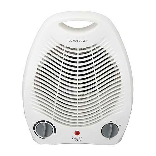 Vie Air 1500W Portable 2-Settings White Office Fan Heater with Adjustable Thermostat, One Size, White