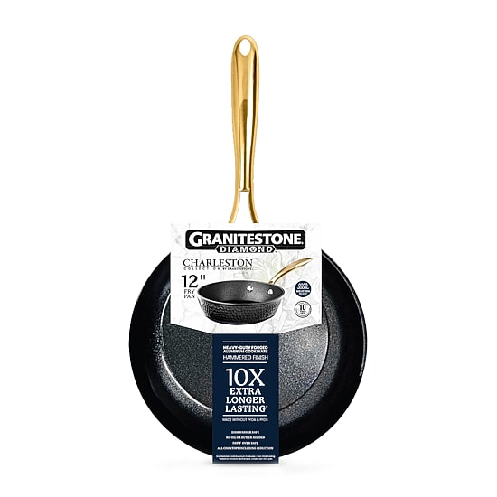 Granitestone Charleston Collection Hammered 12' Non-Stick Frying Pan