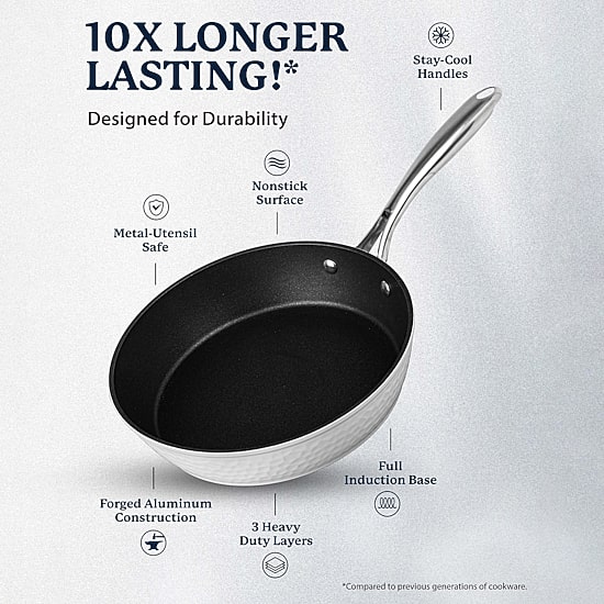 Granitestone Charleston Collection Hammered 15-pc. Non-Stick Cookware Set