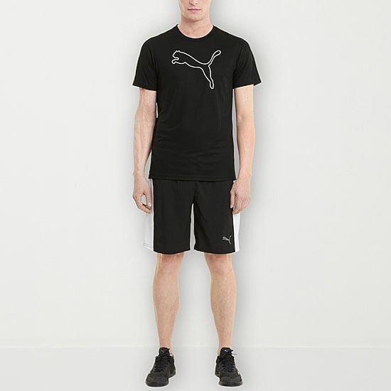 PUMA Mens Crew Neck Short Sleeve Regular Fit Graphic T-Shirt