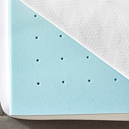 Bodipedic Home 3-Inch Gel-Infused Memory Foam Mattress Topper With Cooling Cover