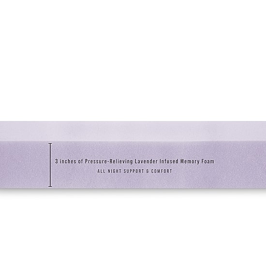 Bodipedic Home 3-Inch Lavender Infused Memory Foam Mattress Topper