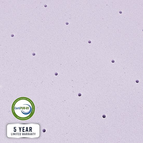 Bodipedic Home 3-Inch Lavender Infused Memory Foam Mattress Topper