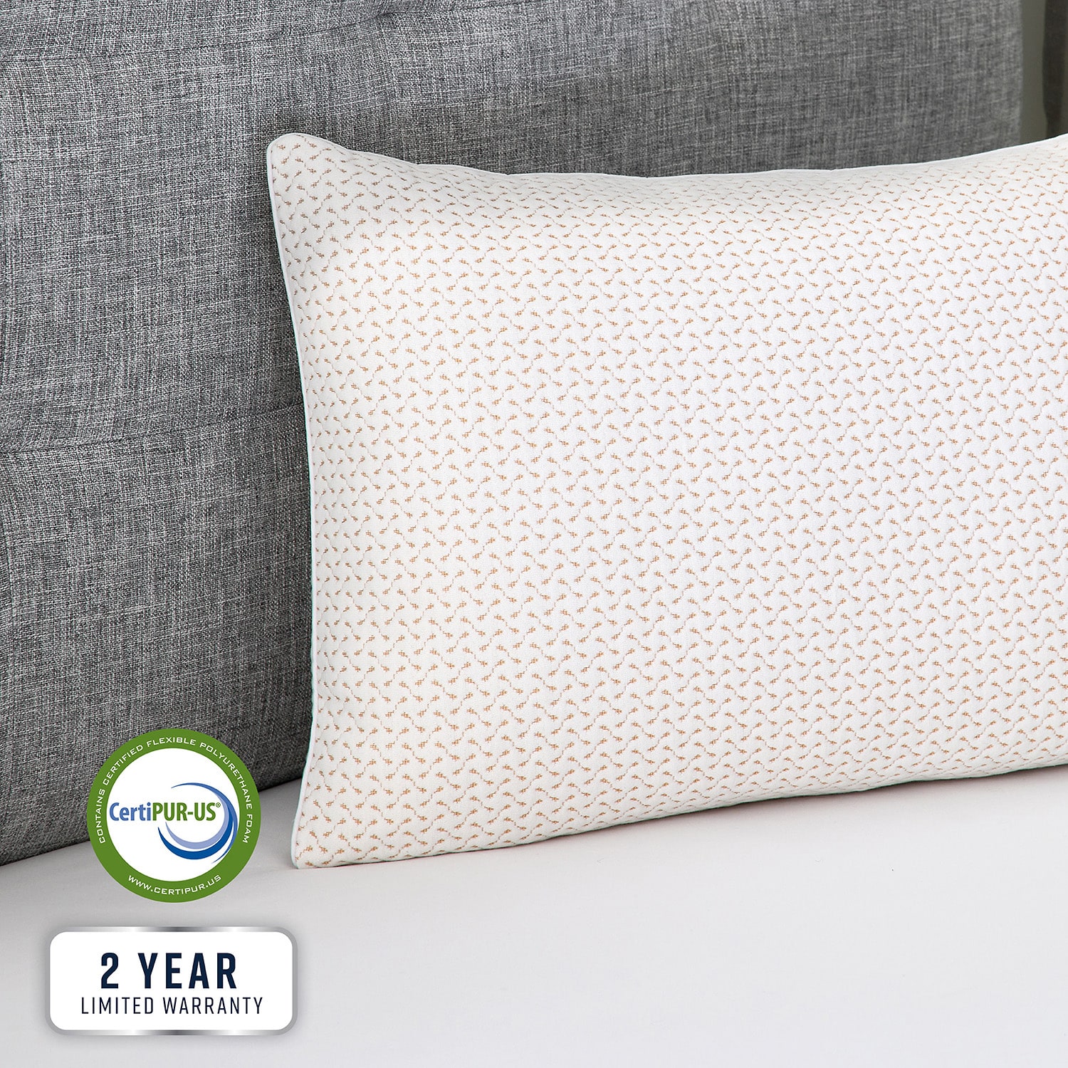 Bodipedic Home Memory Foam Cluster Pillow With Copper Cover