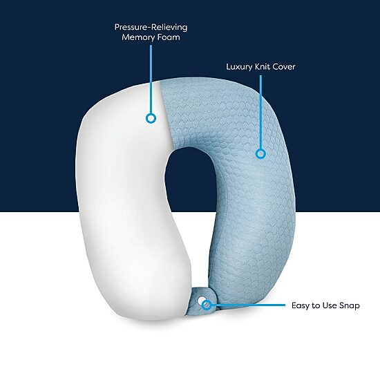 Bodipedic Home U-Neck Support Memory Foam Accessory Pillow