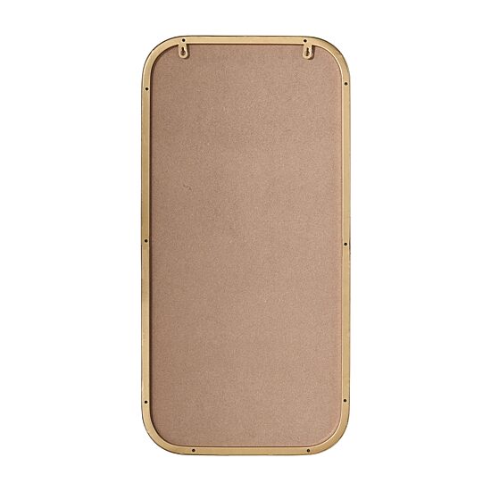 Stylecraft Curved Edge Gold Wall Mount Rectangular Wall Mirror
