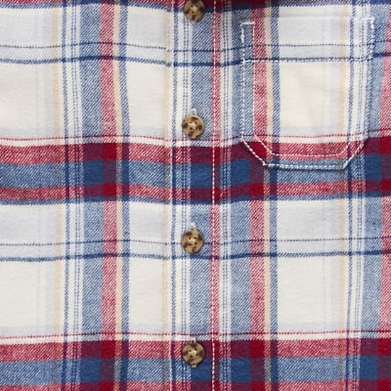 Okie Dokie Toddler & Little Boys Long Sleeve Regular Fit Flannel Shirt