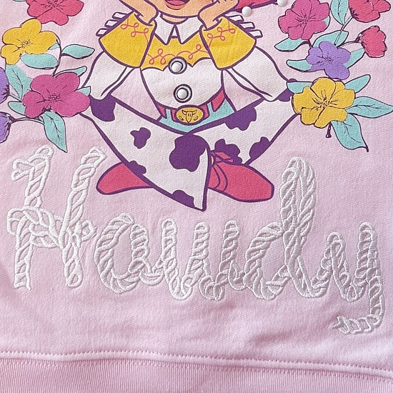 Disney Collection Little & Big Kid Girls Crew Neck Fleece Long Sleeve Jessie Toy Story Sweatshirt