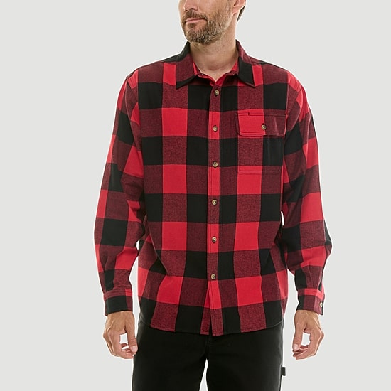 Hallstatt® Mens Long Sleeve Regular Fit Flannel Shirt