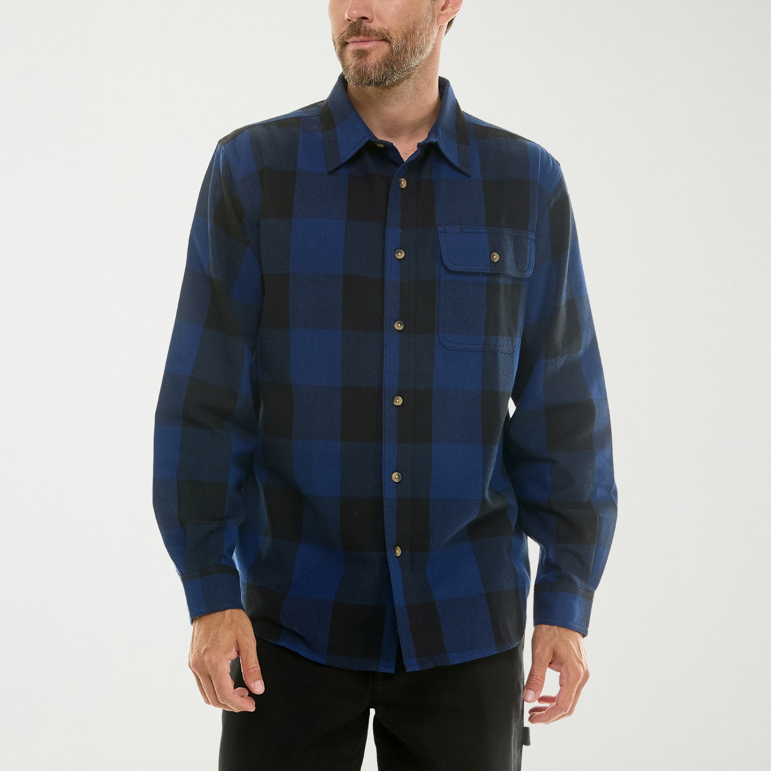 Hallstatt® Mens Long Sleeve Regular Fit Flannel Shirt
