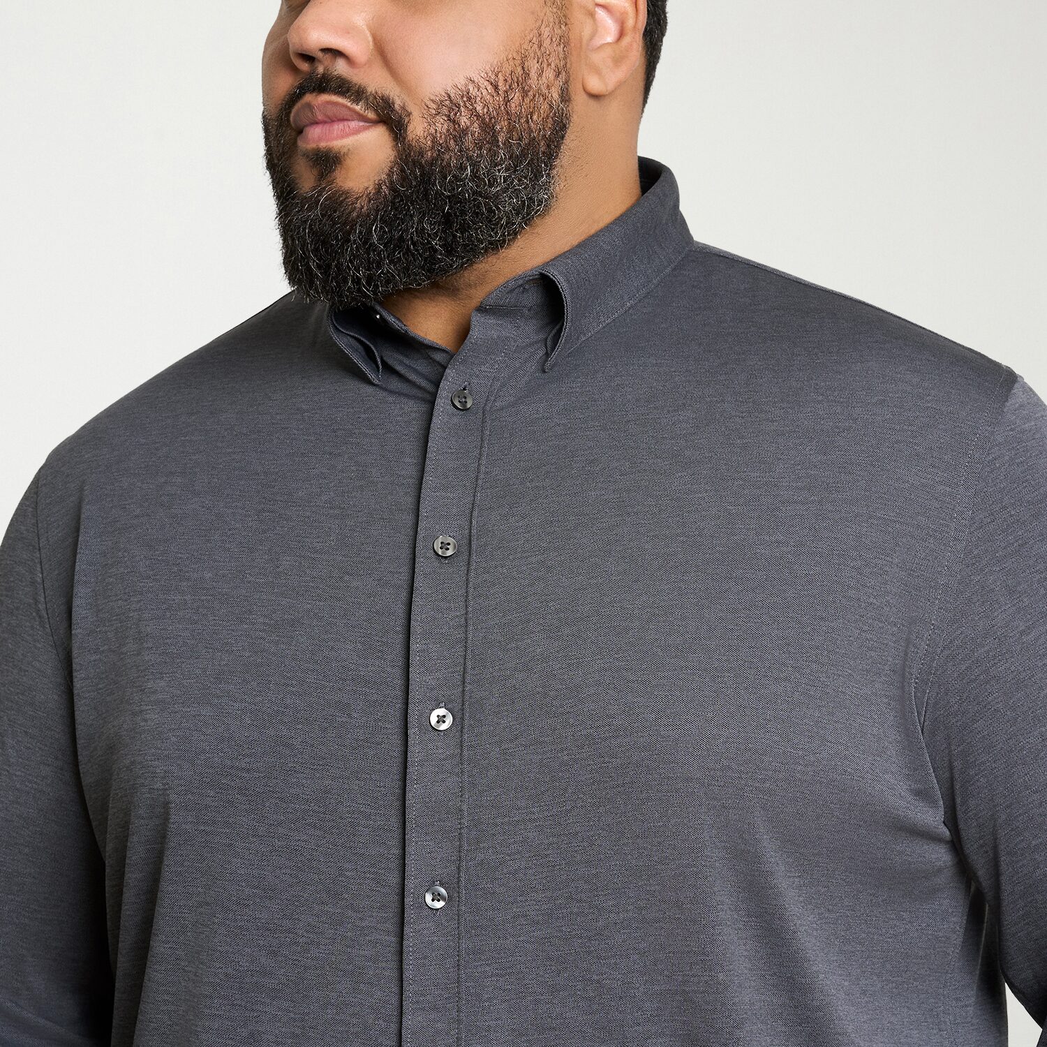 Van Heusen Performance Knit Mens Long Sleeve Regular Fit Stretch Fabric Big and Tall Button-Down Shirt