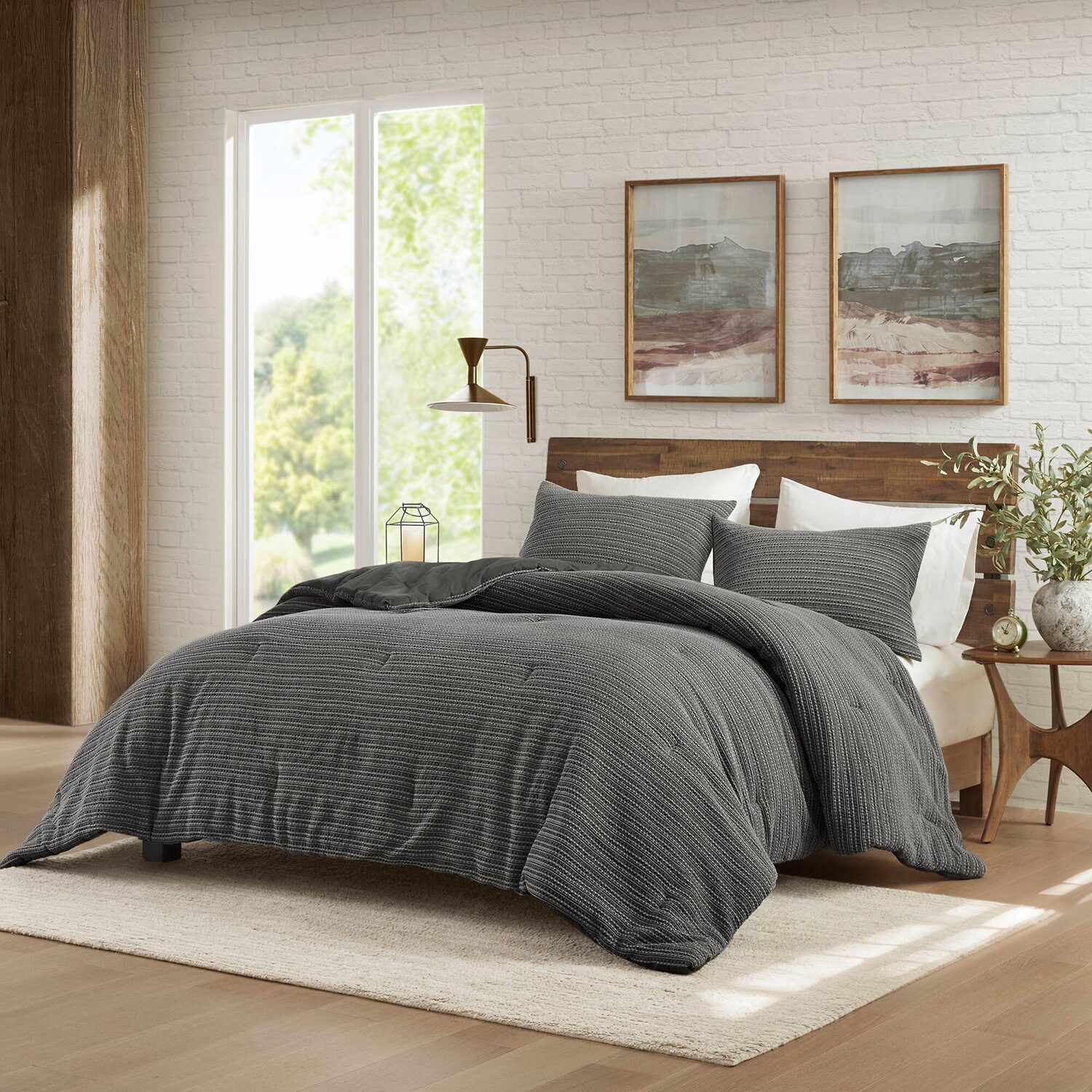 Woolrich Lyon Cotton Waffle Washed 3-pc. Comforter Set