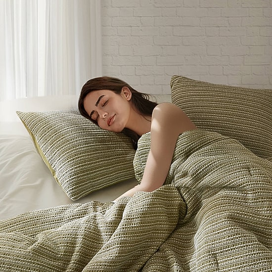 Woolrich Lyon Cotton Waffle Washed 3-pc. Comforter Set