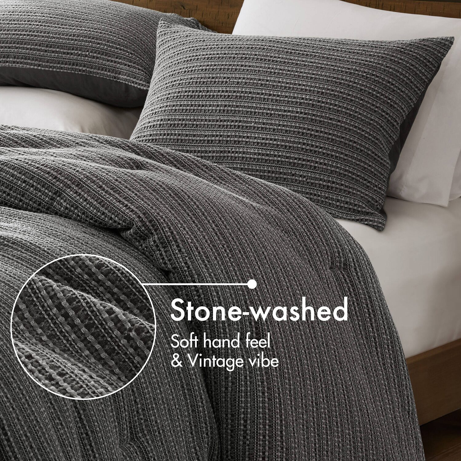 Woolrich Lyon Cotton Waffle Washed 3-pc. Comforter Set