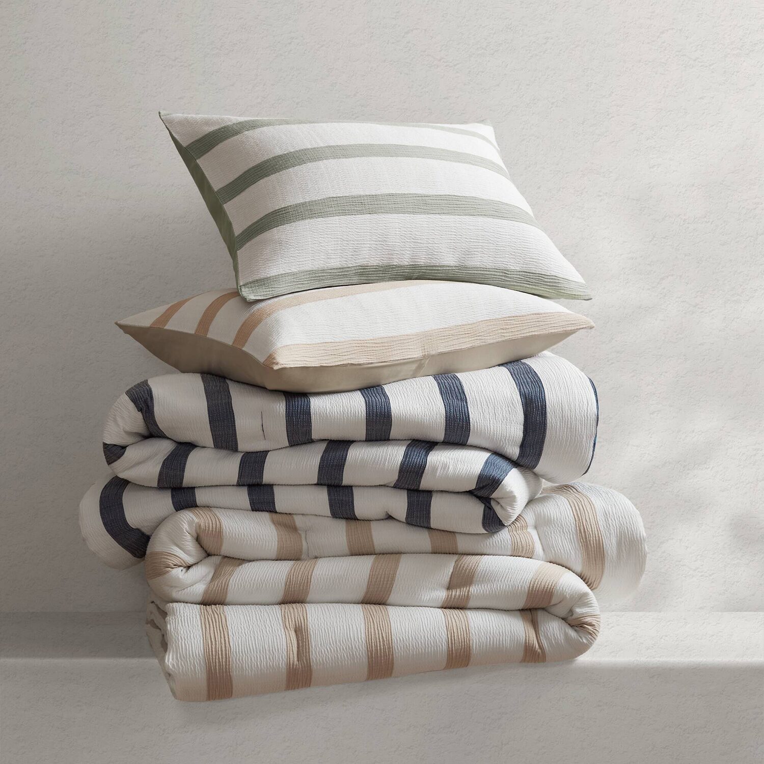 510 Design Merritt Yarn-Dyed Striped Easy Care Comforter Set