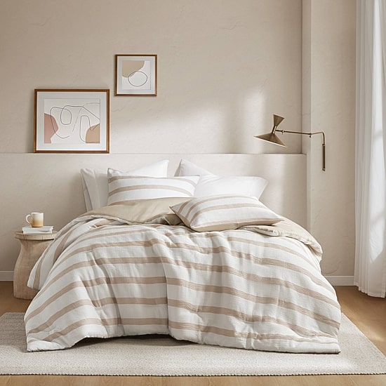510 Design Merritt Yarn-Dyed Striped Easy Care Comforter Set