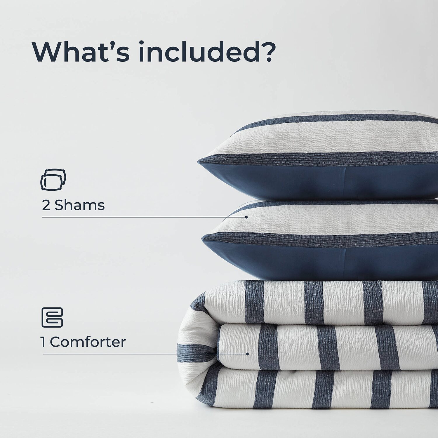 510 Design Merritt Yarn-Dyed Striped Easy Care Comforter Set