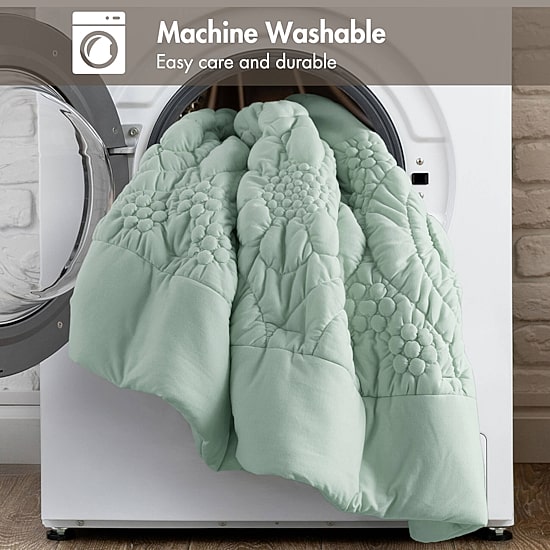 Madison Park Amelie Puffy Floral Easy Care Comforter Set