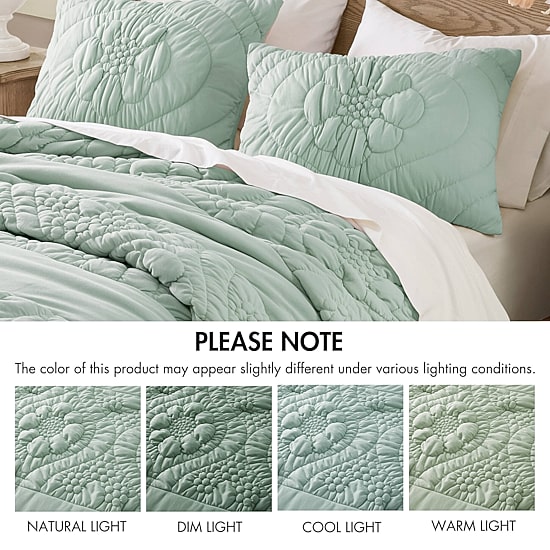 Madison Park Amelie Puffy Floral Easy Care Comforter Set