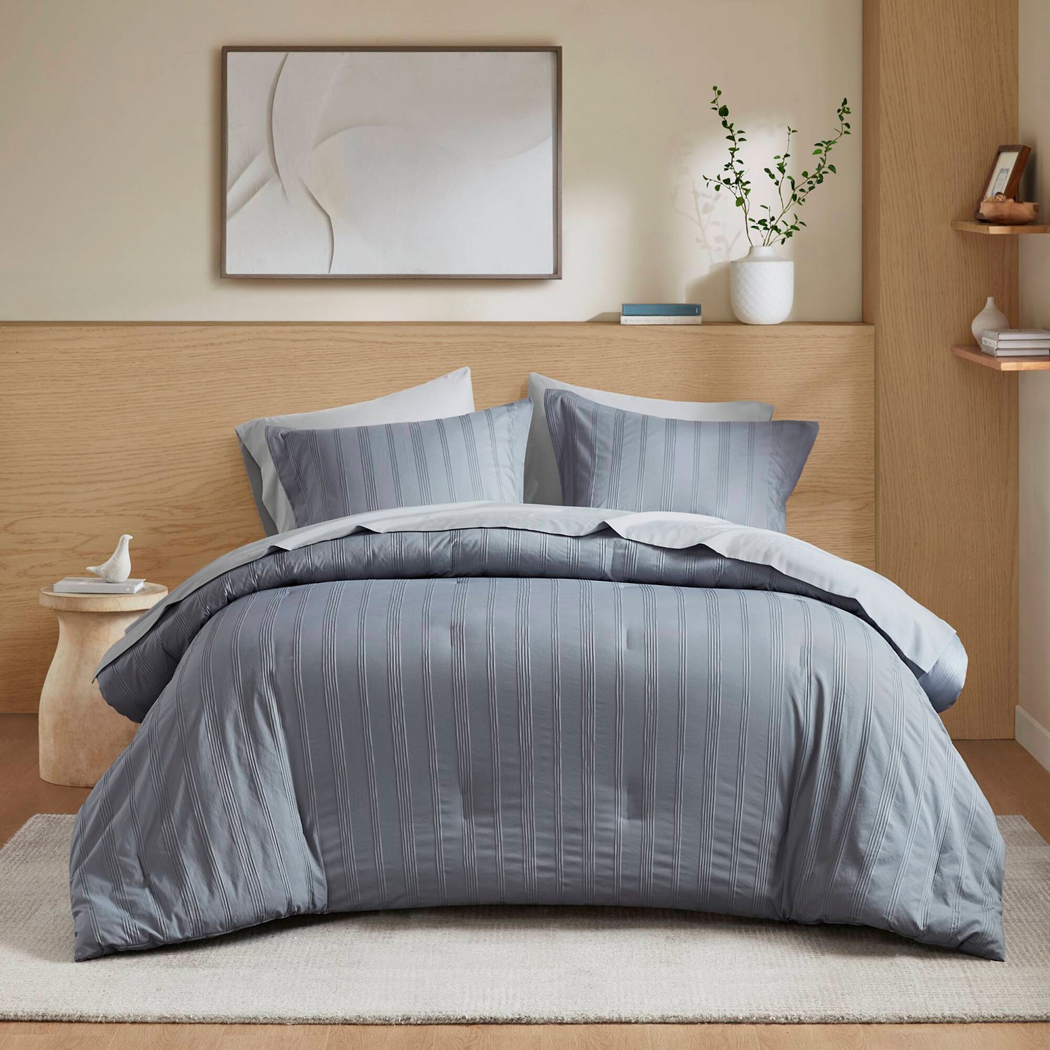 510 Design Logan Woven Striped Complete Bedding Set with Sheets