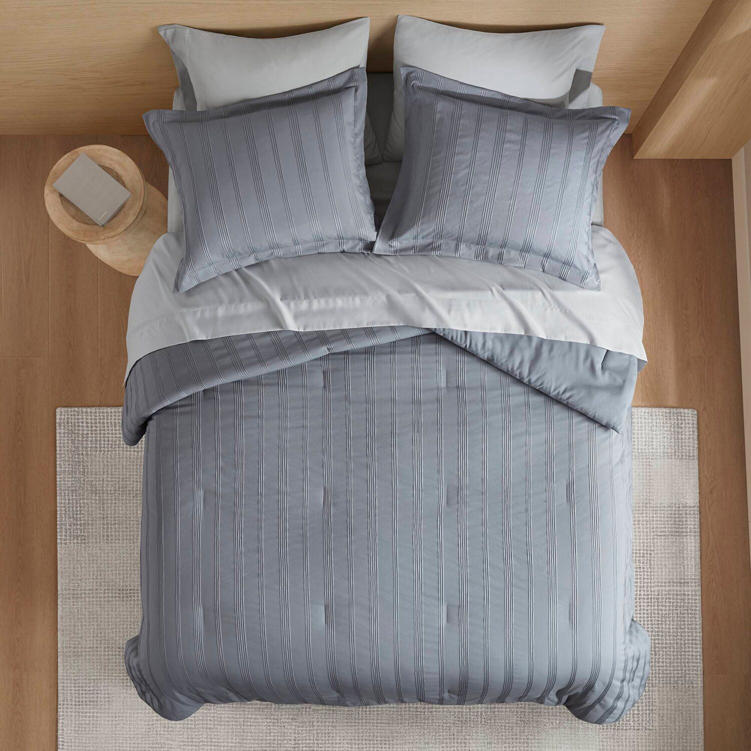 510 Design Logan Woven Striped Complete Bedding Set with Sheets
