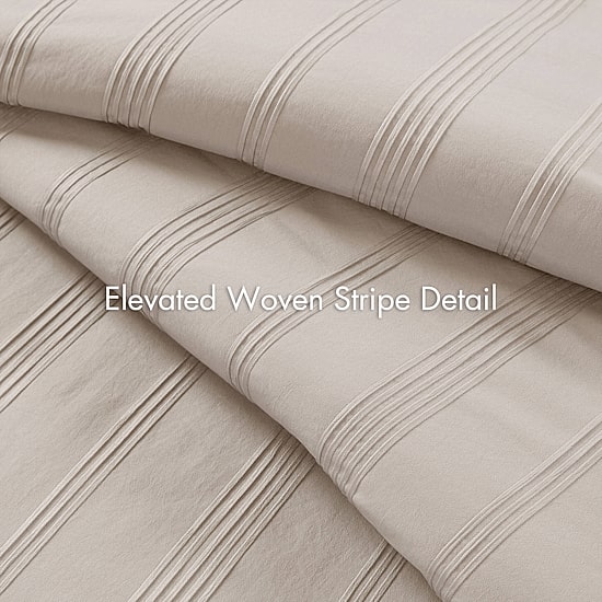 510 Design Logan Woven Striped Complete Bedding Set with Sheets