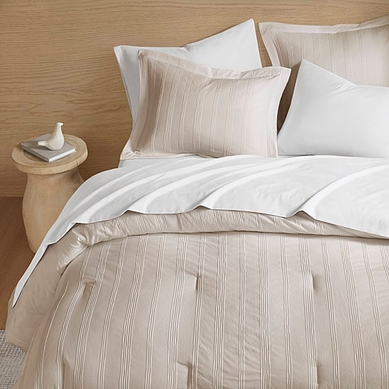 510 Design Logan Woven Striped Complete Bedding Set with Sheets